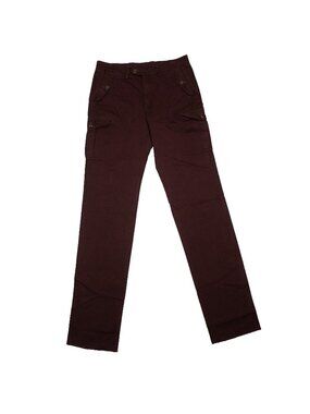 Spier & Mackay Cargo Pants Twill Chinos Flat Front Cotton Slim Fit Red 30x34